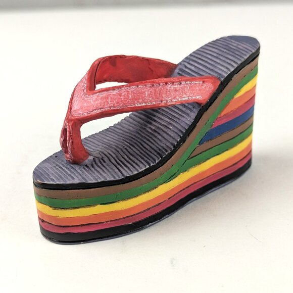 90s If The Shoe Fits Rainbow Sandal Figurine - Picture 1 of 5